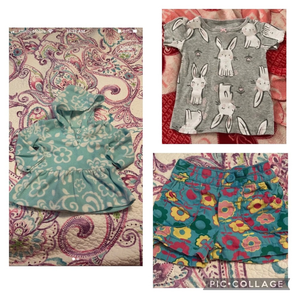 Bundle of size 12 month girl clothes
